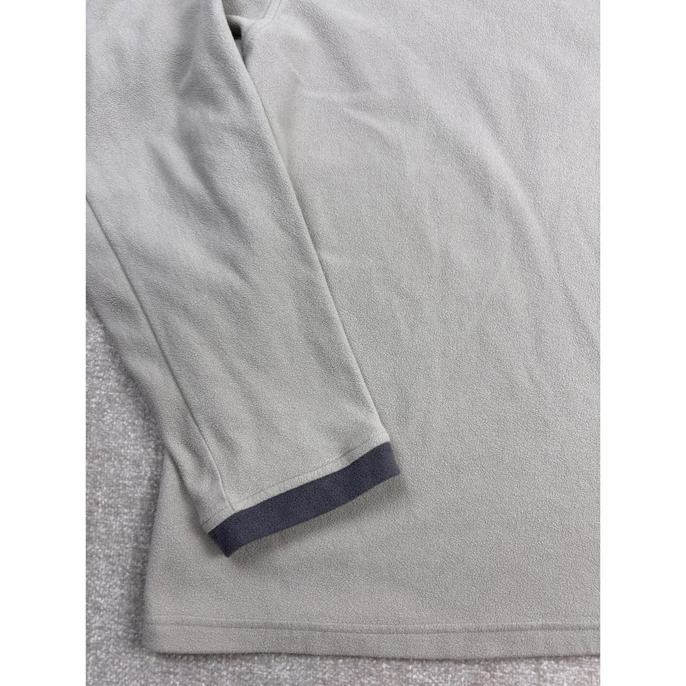 The North Face Mens Tan Fleece Pullover Long Sleeve Crew Neck Pocket Large